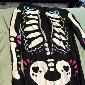 Old Navy Black Skeleton Pajama Set